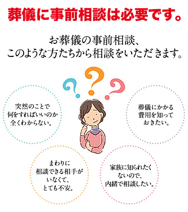 葬儀に事前相談は必要です。